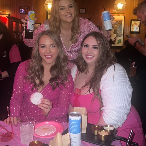 Pink rhinestone dress - Picture 4 of 4